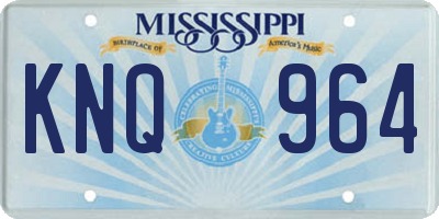 MS license plate KNQ964