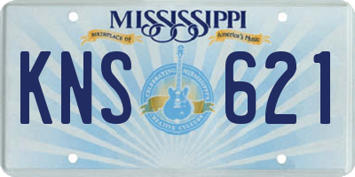 MS license plate KNS621