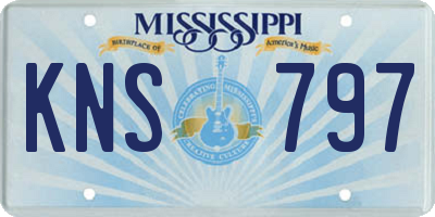 MS license plate KNS797