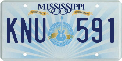 MS license plate KNU591
