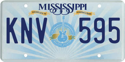 MS license plate KNV595