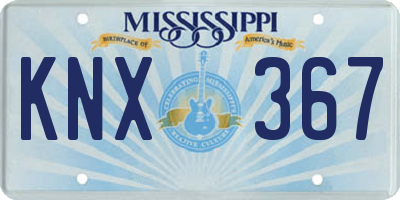 MS license plate KNX367