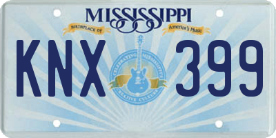 MS license plate KNX399