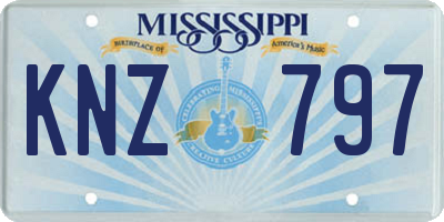 MS license plate KNZ797