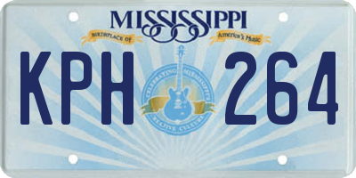 MS license plate KPH264
