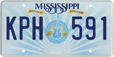 MS license plate KPH591