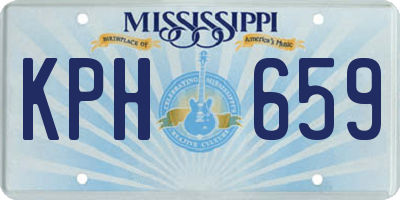 MS license plate KPH659