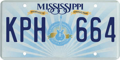 MS license plate KPH664
