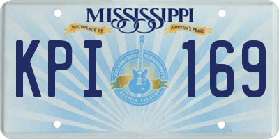 MS license plate KPI169