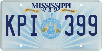 MS license plate KPI399