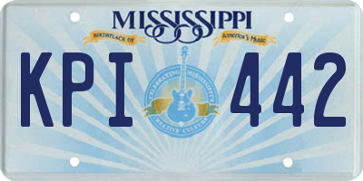 MS license plate KPI442