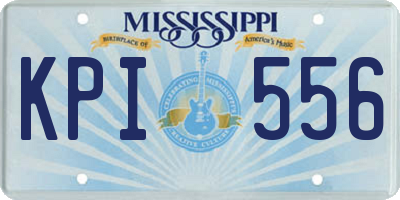 MS license plate KPI556