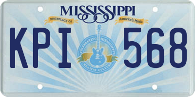 MS license plate KPI568