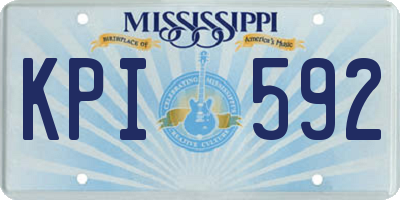 MS license plate KPI592