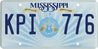 MS license plate KPI776