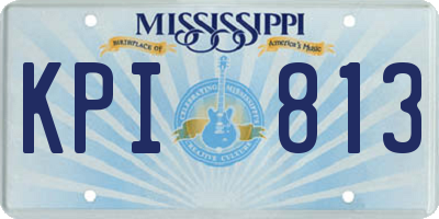 MS license plate KPI813