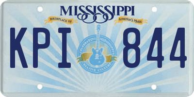 MS license plate KPI844