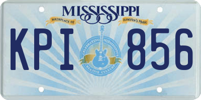 MS license plate KPI856