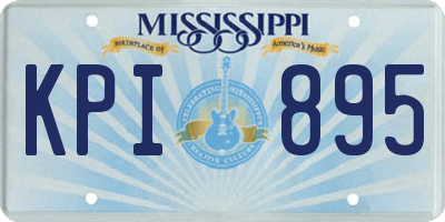 MS license plate KPI895