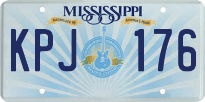MS license plate KPJ176