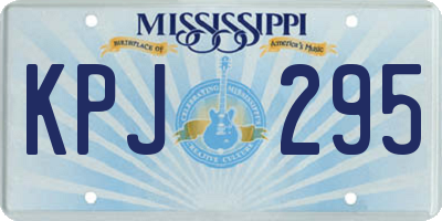 MS license plate KPJ295