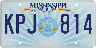 MS license plate KPJ814