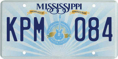 MS license plate KPM084