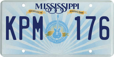 MS license plate KPM176