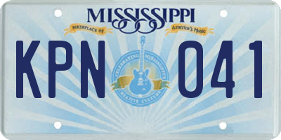 MS license plate KPN041