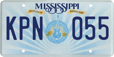 MS license plate KPN055