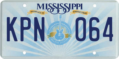 MS license plate KPN064