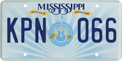 MS license plate KPN066