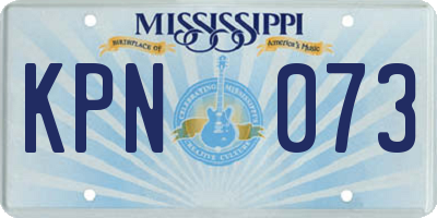 MS license plate KPN073
