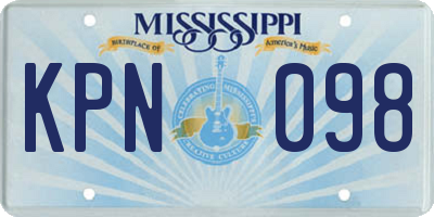 MS license plate KPN098