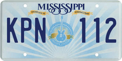 MS license plate KPN112
