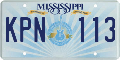 MS license plate KPN113