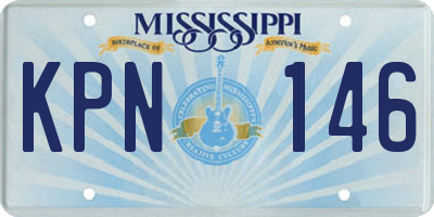 MS license plate KPN146