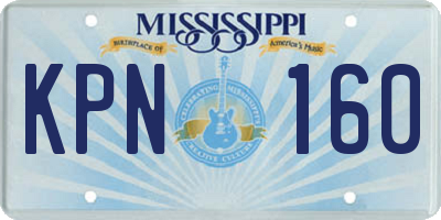 MS license plate KPN160
