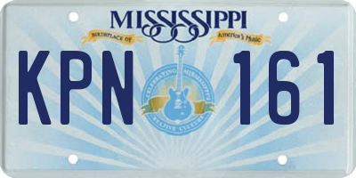MS license plate KPN161