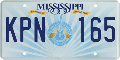 MS license plate KPN165