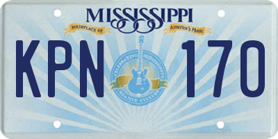 MS license plate KPN170