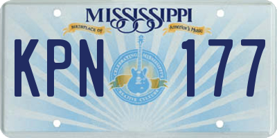 MS license plate KPN177