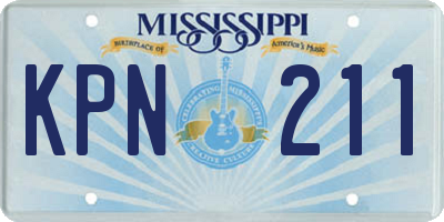 MS license plate KPN211