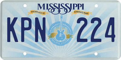MS license plate KPN224