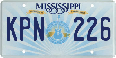 MS license plate KPN226
