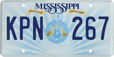 MS license plate KPN267