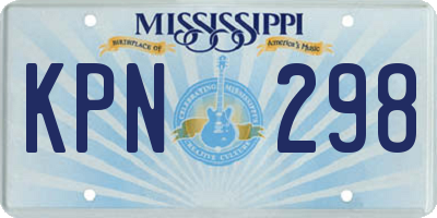 MS license plate KPN298