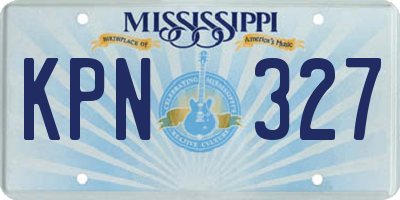 MS license plate KPN327