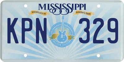 MS license plate KPN329