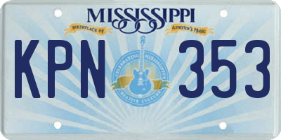 MS license plate KPN353